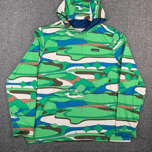 Good Good Golf Hoodie Men 2XL AOP Golf Course Performance Stretch Geometric